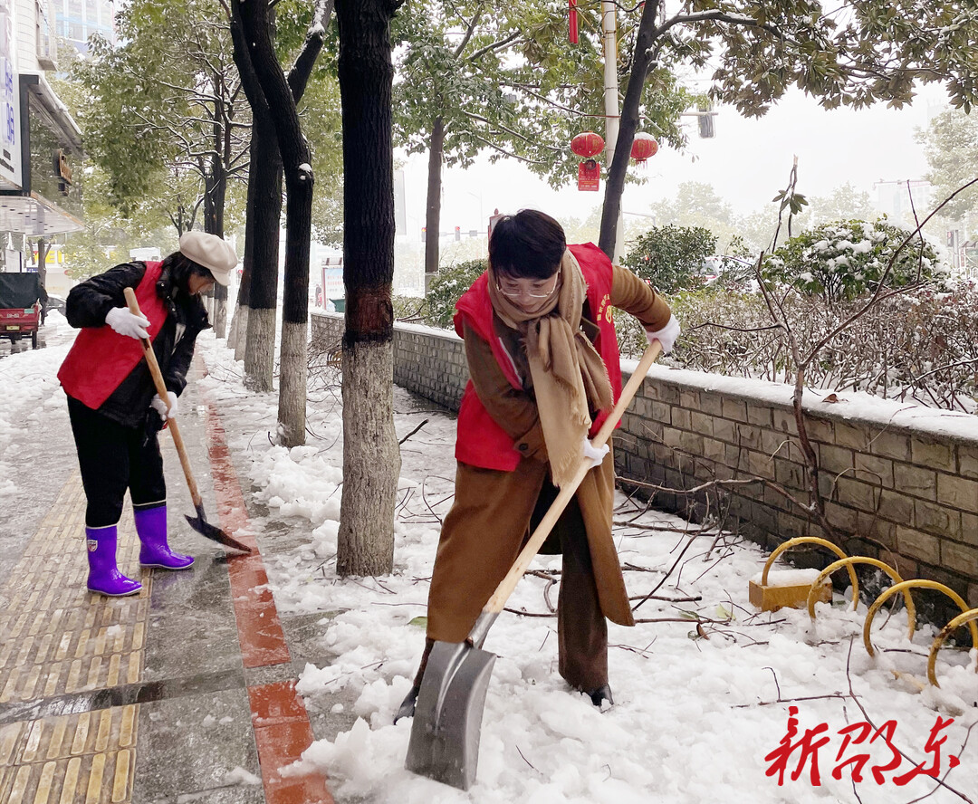 邵东：雪地里靓丽的风景线