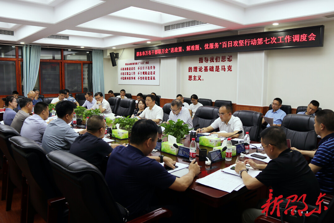 李国军调度万名干部联万企“送政策、解难题、优服务”百日攻坚行动