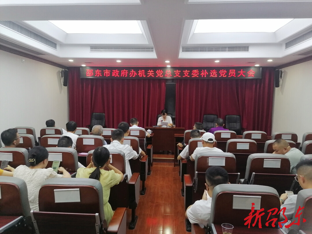 邵东市人民政府办公室机关总支部补选总支书记