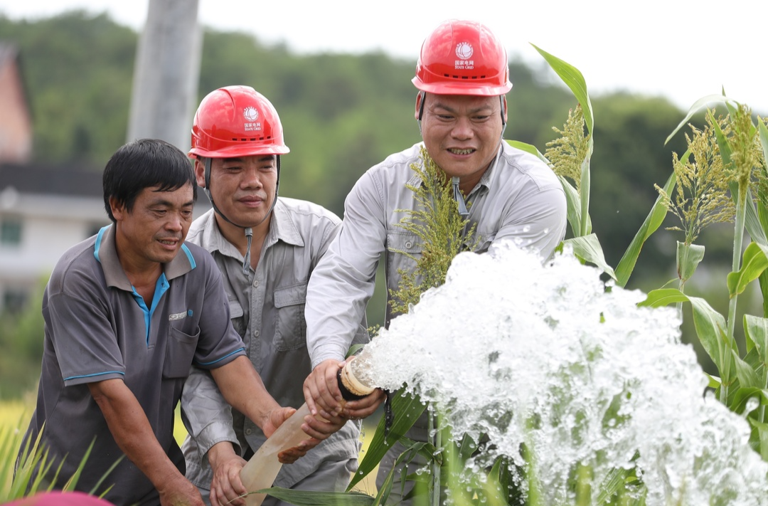 湖南：抗旱保电，农田“解渴”