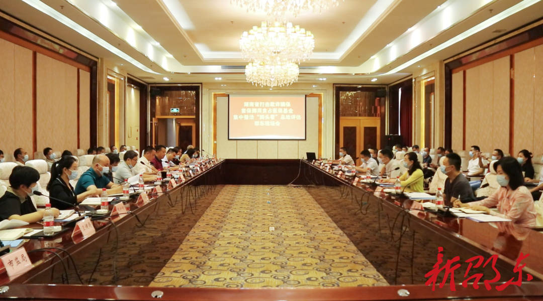 省评估组到邵东开展打击欺诈骗保套保挪用贪占医保基金集中整治“回头看”总结评估工作