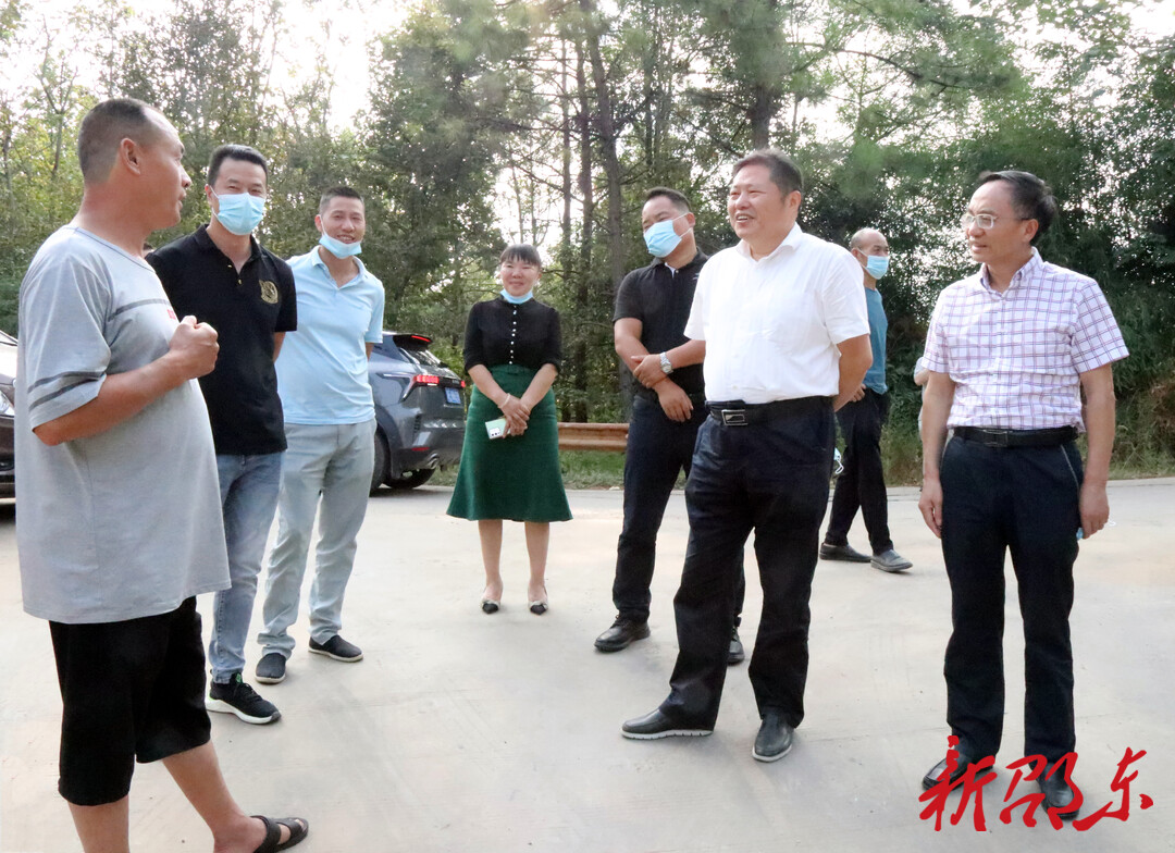 省移民事务中心主任唐要善来邵东调研三峡移民工作