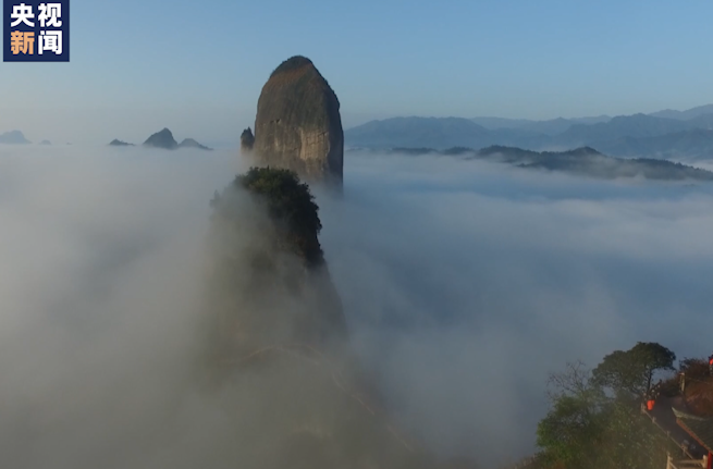 湖湘文旅丨云雾飘渺如水墨画卷！一起来崀山看云海奇观