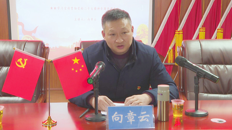 【学报告 作表率 抓落实】向章云到廉桥镇宣讲党的二十大精神