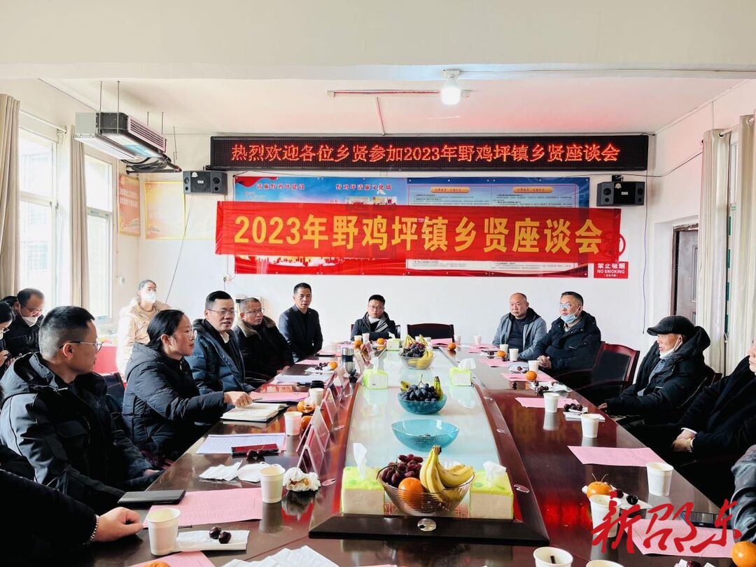 邵东市野鸡坪镇召开2023年乡贤座谈会