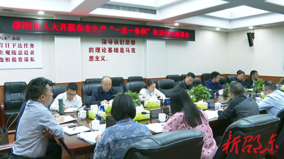 邵阳市人大来邵东开展安全生产“一法一条例”执法检查