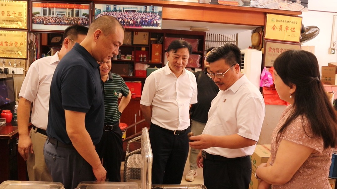 湖南中医药大学来邵东市调研中药材产业发展