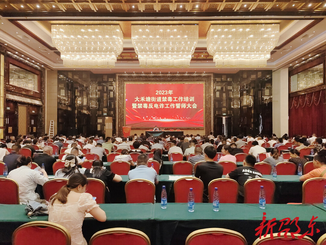 邵东大禾塘街道举办2023年禁毒工作培训暨禁毒反电诈工作誓师大会