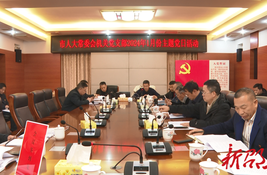 邵东市人大常委会机关党支部开展1月份主题党日活动