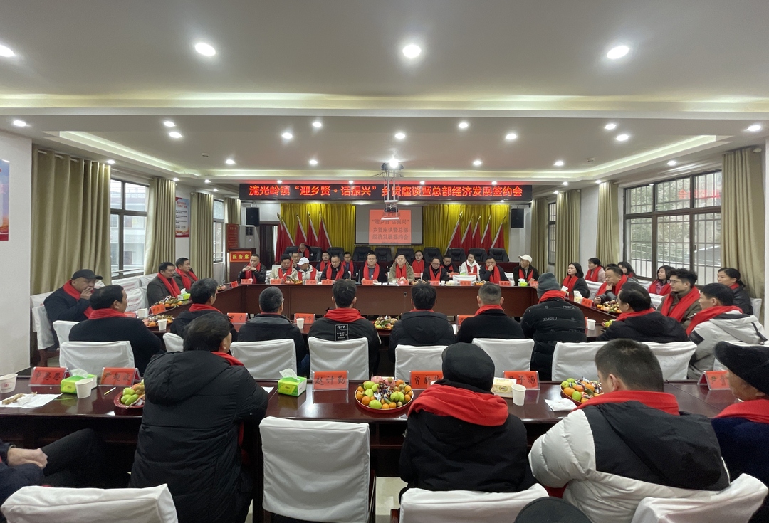 “迎乡贤 话振兴”邵东市流光岭镇邀返乡乡贤共商家乡发展大计