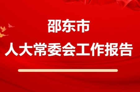一图看懂 | 邵东市人大常委会工作报告