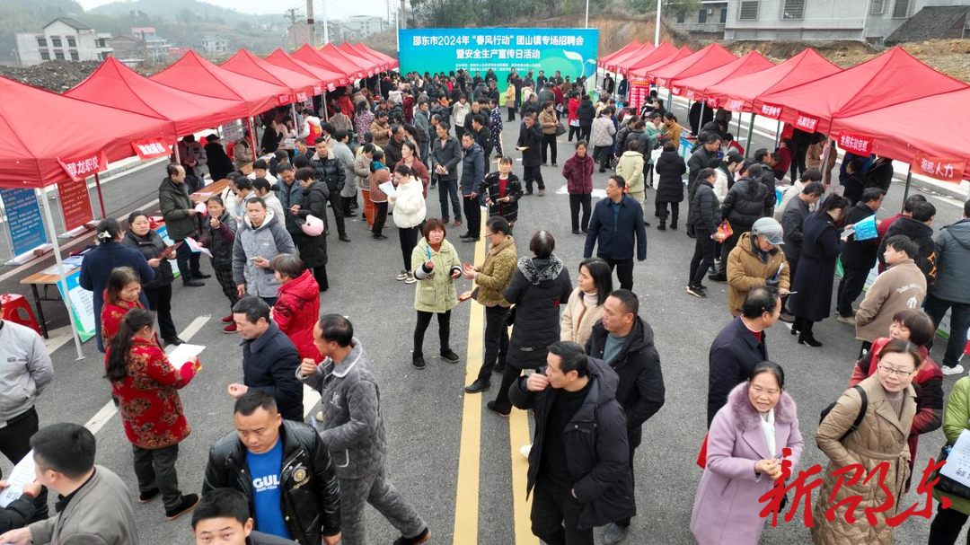 邵东市团山镇举行“春风送岗促就业”专场招聘会暨安全生产宣传日活动