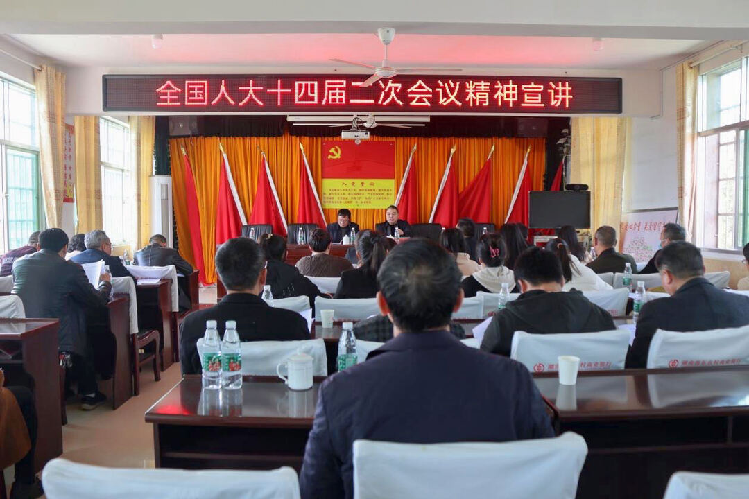 黄负平到水东江镇宣讲十四届全国人大二次会议精神