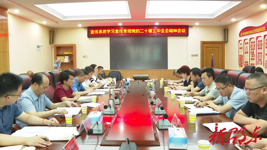 邵东市宣传系统召开学习宣传贯彻党的二十届三中全会精神会议