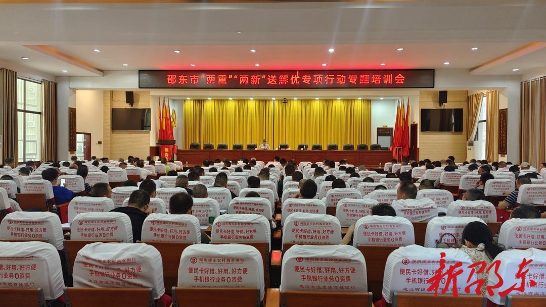 邵东市召开“两重”“两新”送解优专项行动政策暨重大项目谋划包装储备专题培训会