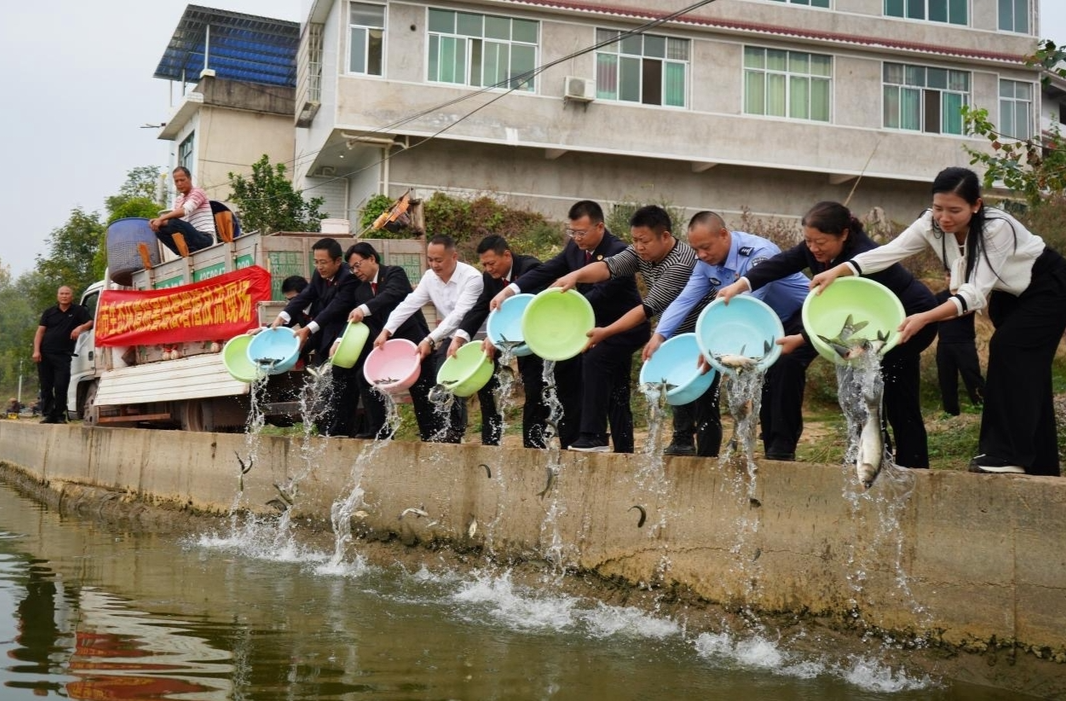  邵东：多方联动增殖放流 司法助力生态修复