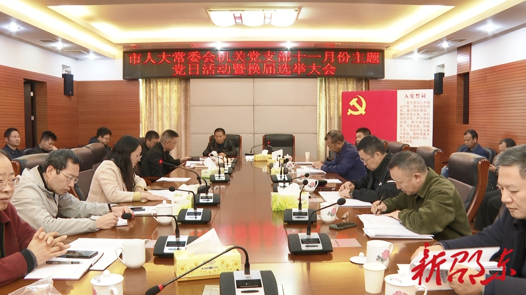 邵东市人大常委会机关党支部开展11月份主题党日活动