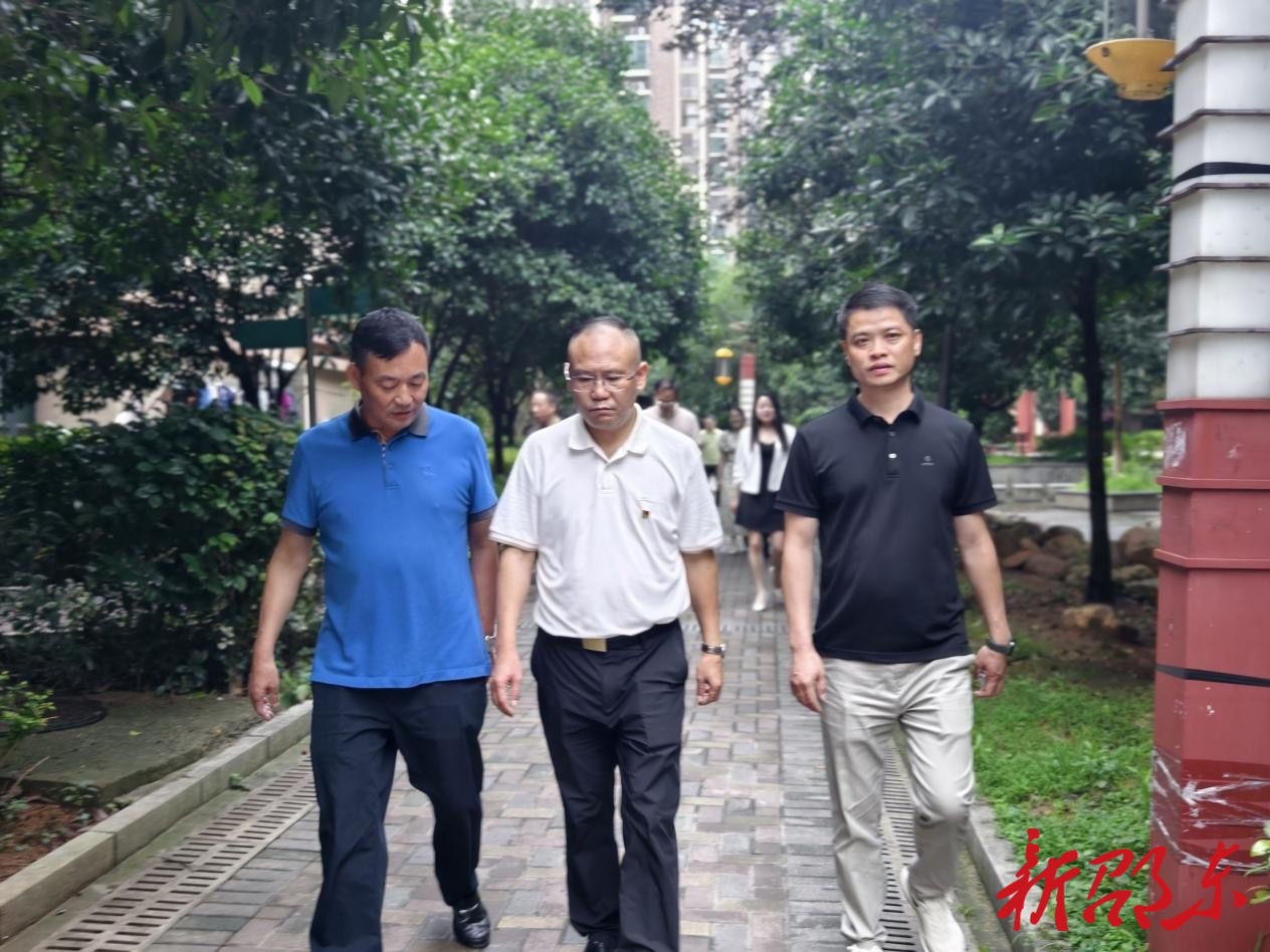 罗健康到天骄豪庭小区调研物业管理工作