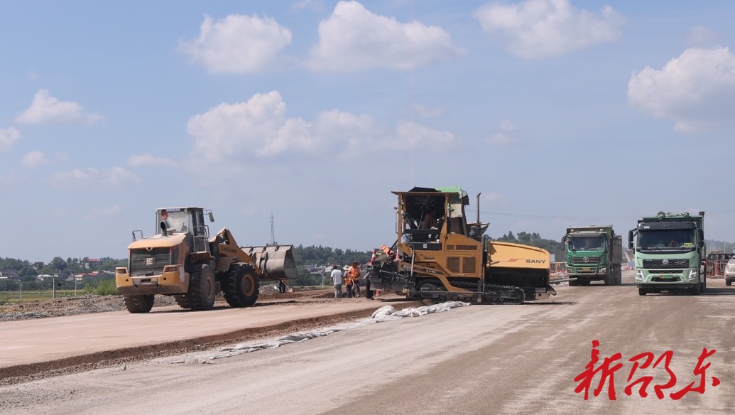 假期施工“不打烊”！东城快线邵东建设段“冲刺”11月底通车