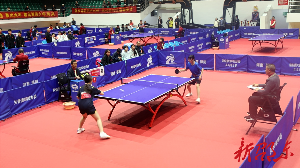 湖南省第六届中学生运动会乒乓球团体赛落幕