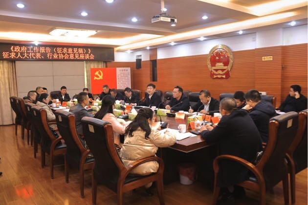 付凯军就《政府工作报告》征求人大代表、行业协会意见建议