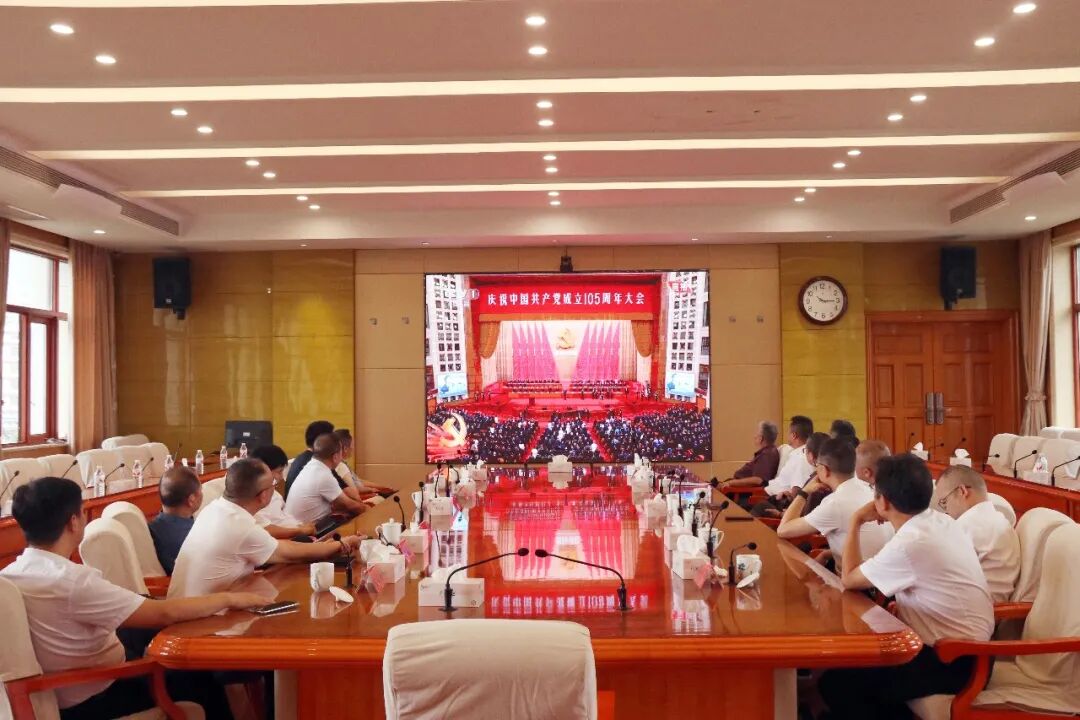 邵东市集中收看庆祝中国共产党成立105周年大会实况