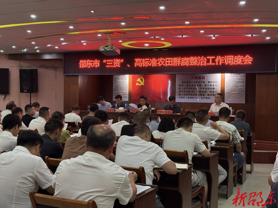 邵东市召开农村集体“三资”管理、高标准农田群腐专项整治工作推进会